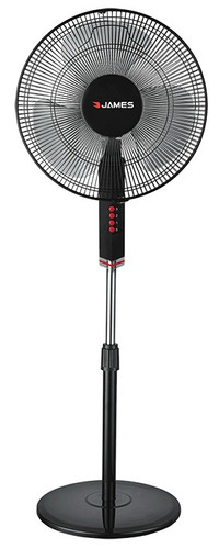 Ventilador De Pie James Vp170bk 3 Vel. 1,3mt - La Tentación