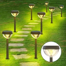 Comprar Linkind Solar Pathway Paquete De 8, Blanco Cálido Led Solar