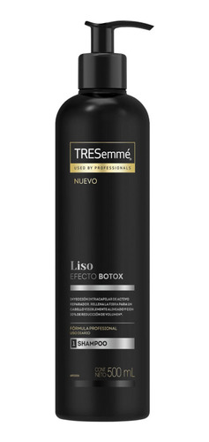 Shampoo Dosificador Tresemmé Liso Efecto Botox X 500 Ml