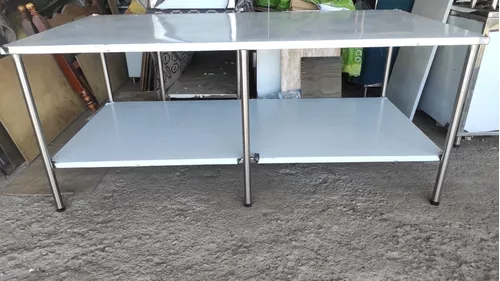 Mesa Inoxidable de 1 Nivel – Grande – Fabricaciones Inox