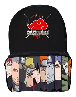 Mochila Bolsa Escolar Anime Naruto Membros Akatsuki Membros