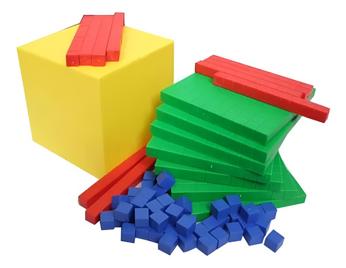 Juego Didáctico Multibase O Base 10 Plastico Caja Evaflex