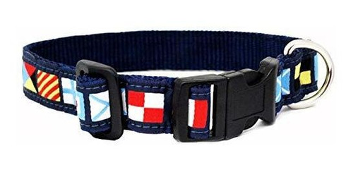 Código Náutico Bandera Collar De Perros (5/8  Wide G1s25