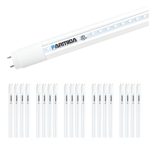 Parmida - Paquete De 20 Tubos De Luz Led T8 De 4 Pies Tipo B