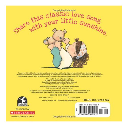 Book : You Are My Sunshine (caroline Jayne Church) - Davis,