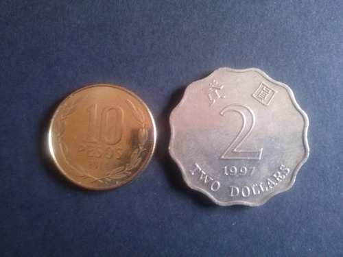 Moneda Hong Kong 2 Dolares 1997 Niquel (a05)