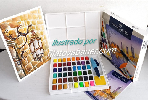 Imagen 8 de 8 de Acuarelas Profesionales Faber Castell Con Waterbrush