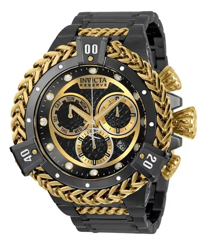 comprar Invicta Reserve Bolt Hercules 34777 Banhado A Ouro 18k C\u002Fbox