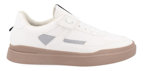 Tenis Urbano Trender Color Blanco Con Textura Para Hombre