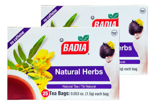 Tea Badia Natural Herbs 2 Cajas - Unidad a $1218