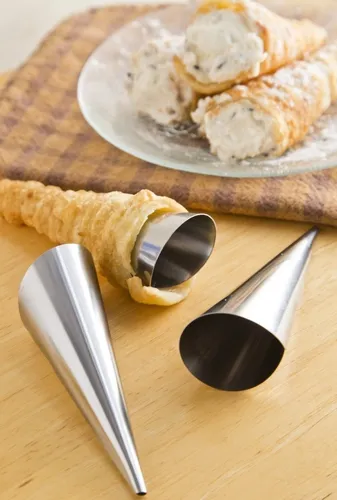 Pack X30 Cono Molde Para Cannoli Cachito Croissant Pan Danes
