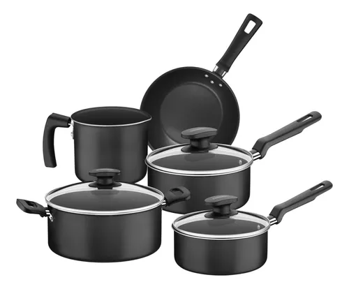 Set Ollas Batería De Cocina Loreto Teflón 5 Pzs Tramontina