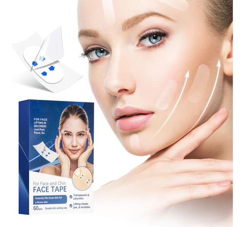 Cinta De Estiramiento Facial, Cinta Facial Invisible Para Re