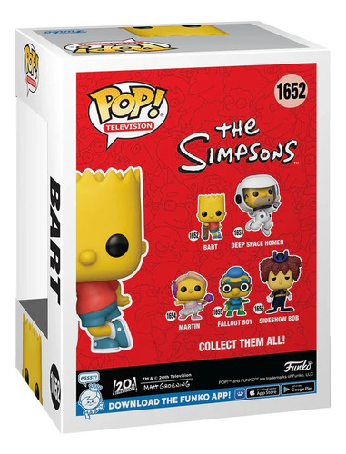 Funko Pop! Television The Simpsons Bart #1652 Original