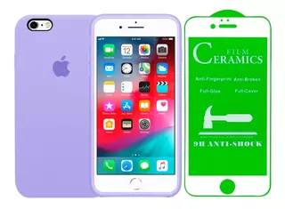 Silicone Case+ Ceramico Compatible Con iPhone 6/6s Plus