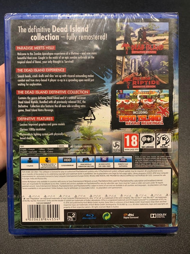 Dead Island Definitive Edition Ps4 Nuevo (Usado)