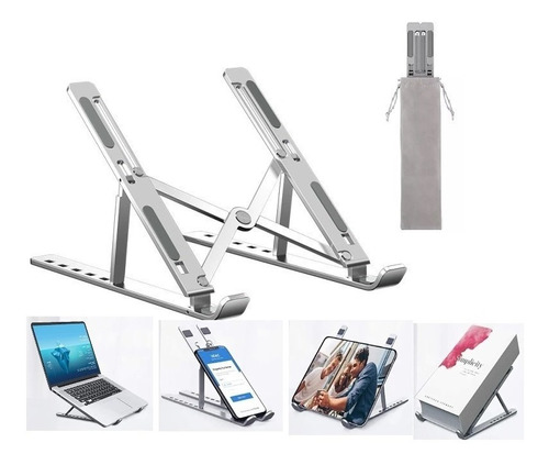 Base Soporte De Aluminio Para Laptop Portátil Ajustable iPad