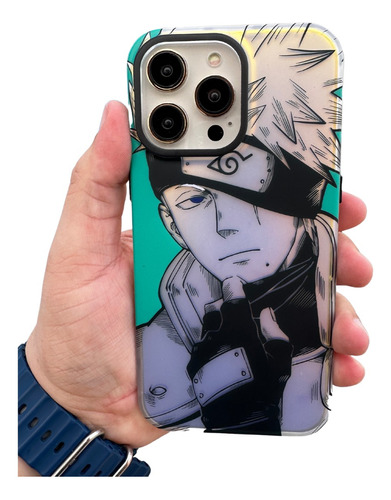 Case Tornasol Naruto Kakashi Para iPhone 11/12/13/14 Pro Max