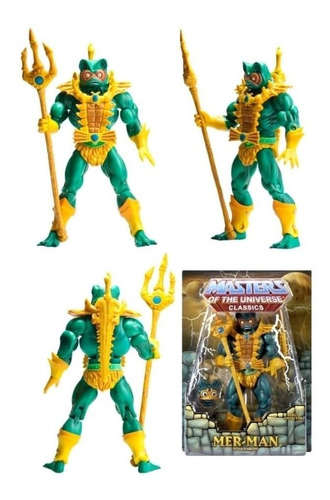 Figura Mer-man Motu Classic He-man Masters Universe 1ero Adr