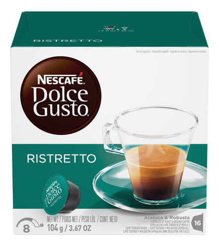 Cápsulas Nescafé Dolce Gusto Espresso Ristretto