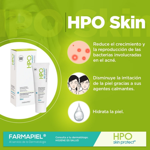 Imagen 5 de 6 de Hidrogel Antibacteriano Piel Grasa Tratamiento Acné Hpo 30ml