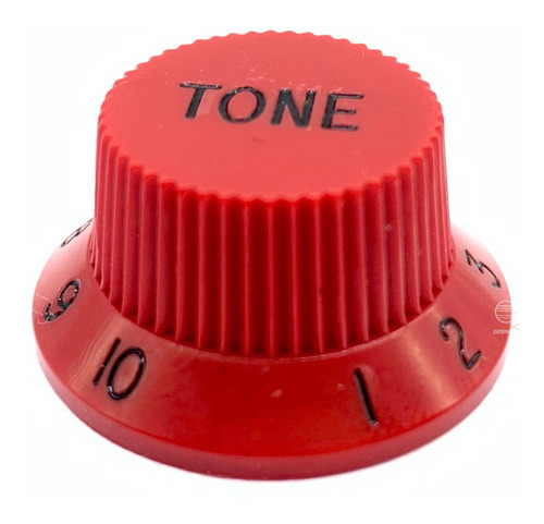 Knob Plástico Tone Guitarra Strato Pst-t Vermelho Und