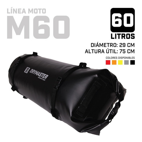 Imagen 2 de 7 de Bolso Estanco Drymaster 60lts Para Moto