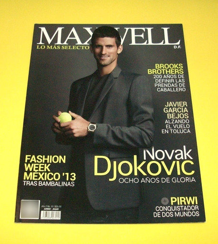 Novak Djokovic Revista Maxwell Df Diego Rayes Garrett Neff