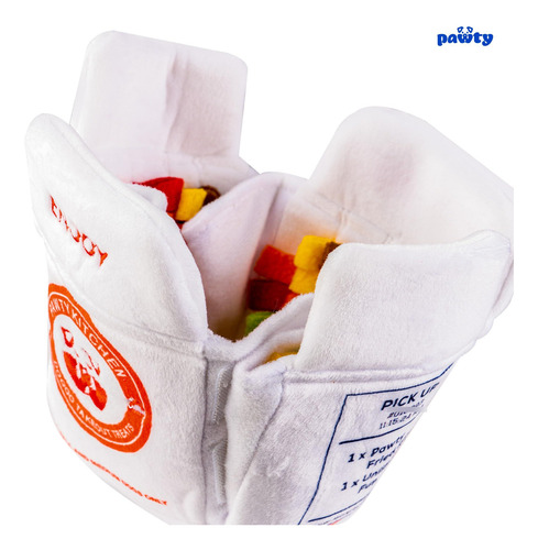 Caja De Comida China Pawty Juguete De Olfateo Para Perros Blanco