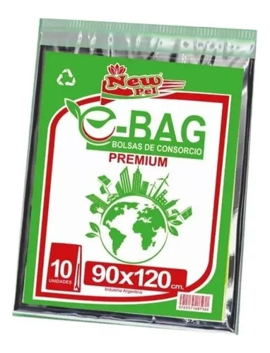 Bolsa Consorcio Negra 90x120 New Pel E-bag Pack X10u