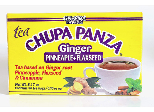 Tea Chupa Panza - Raz De Jenjibre A Base De T, Pia, Linaza Y