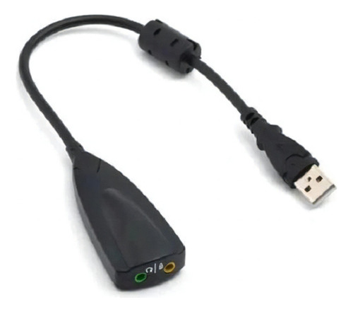 Adaptador Placa De Som Usb 7.1 Áudio Notebook Windows Jogos