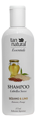 Shampoo Para Cabellos Secos Sésamo Y Lino X375ml Tan Natural