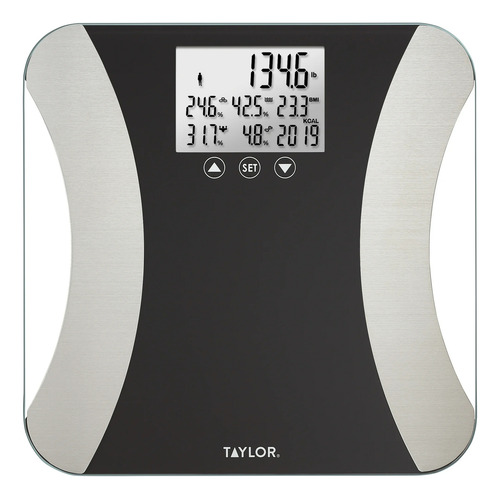 Báscula De Peso Corporal Taylor Precision Plateado Con Negro