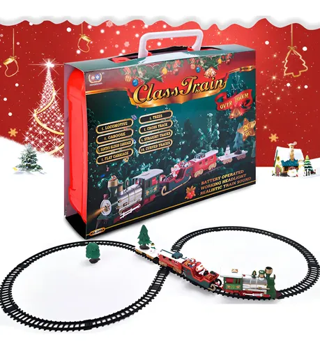 JUEGO DE FERROCARRIL PARA EL Tren Navideño Para Niños Con El Juguete del Tren de Tren de de Ligero y Luz de la NaviDad | en línea JUEGO DE FERROCARRIL PARA EL Tren Navideño Para Niños Con El Juguete del Tren de Tren de de Ligero y Luz de la NaviDad | en línea