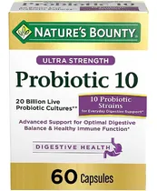 Comprar Probiótico 10 20 Mil Millones Nature's Bounty 60 Capsulas