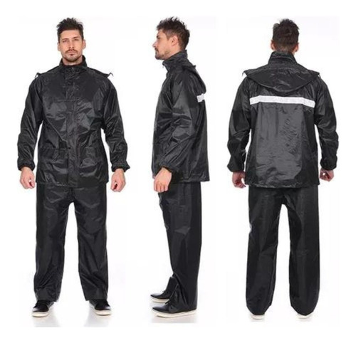 Conjunto Pilot De Lluvia Con Reflectivo + Sobre Impermeable