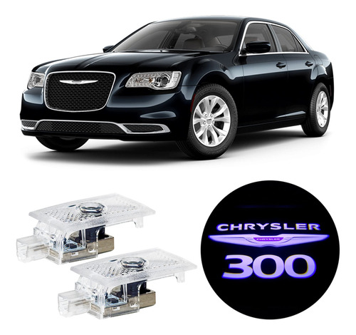 Logotipo Led Para Puerta Vehiculo Never Fade Chrysler Hd