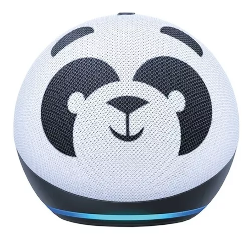 Echo Dot 4th Gen Kids com assistente virtual Alexa - panda