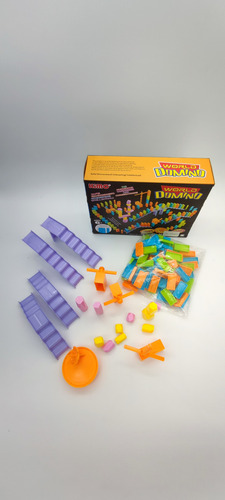 114 Piezas Efecto Domino, Camino De Domino Juego Didáctico