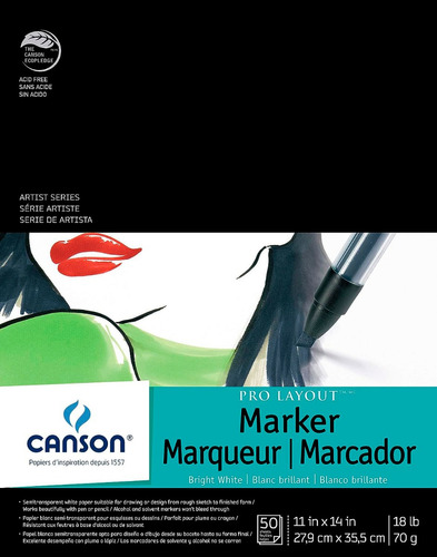 Canson Artist Series Pro Layout Marker 11x14 In 50 Hojas