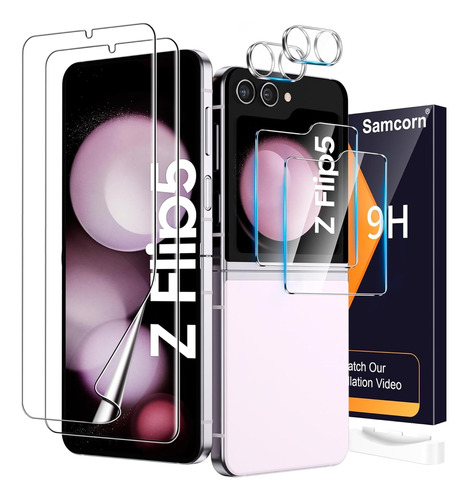 Protector De Pantalla 6 En 1 Para Samsung Galaxy Z Flip 5, 2