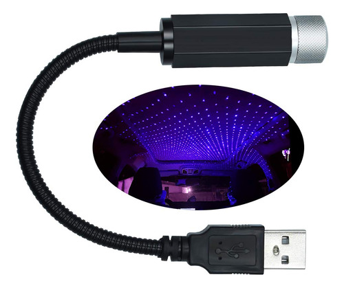 Luz Decorativa Usb Led Para Techo Coche Nocturna Ajustable 1