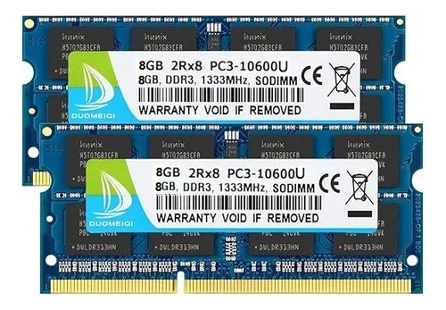 Memoria Ram Duomeiqi Ddr3-1333 Pc3-10600u Verde 16g (2x8g)