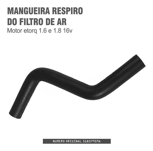Mangueira Respiro Do Filtro De Ar Para Motor Etorq 51857959a