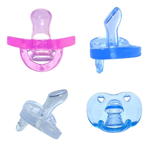 Chupeta Bico Rn Para Bebês Menino E Menina Silicone 0-6 Meses