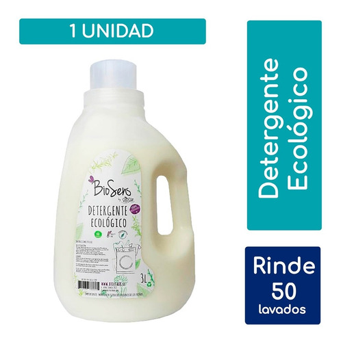 Detergente Biodegradable Ecológico 3 Litros Biosens