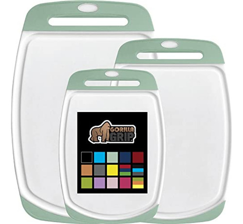The Original Gorilla Grip - Juego De 3 Tablas De Cortar De C
