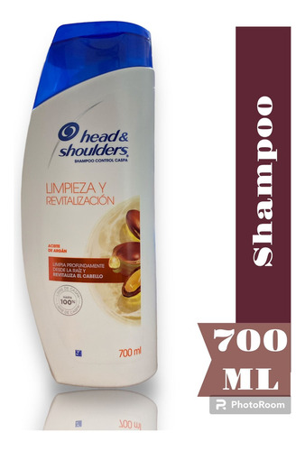 H&s Shampoo Con Aceite De Argán Limpieza  700 Ml