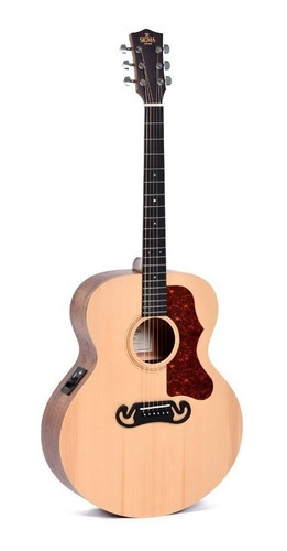 Guitarra Electroacústica Sigma SE GJME para diestros natural micarta satin